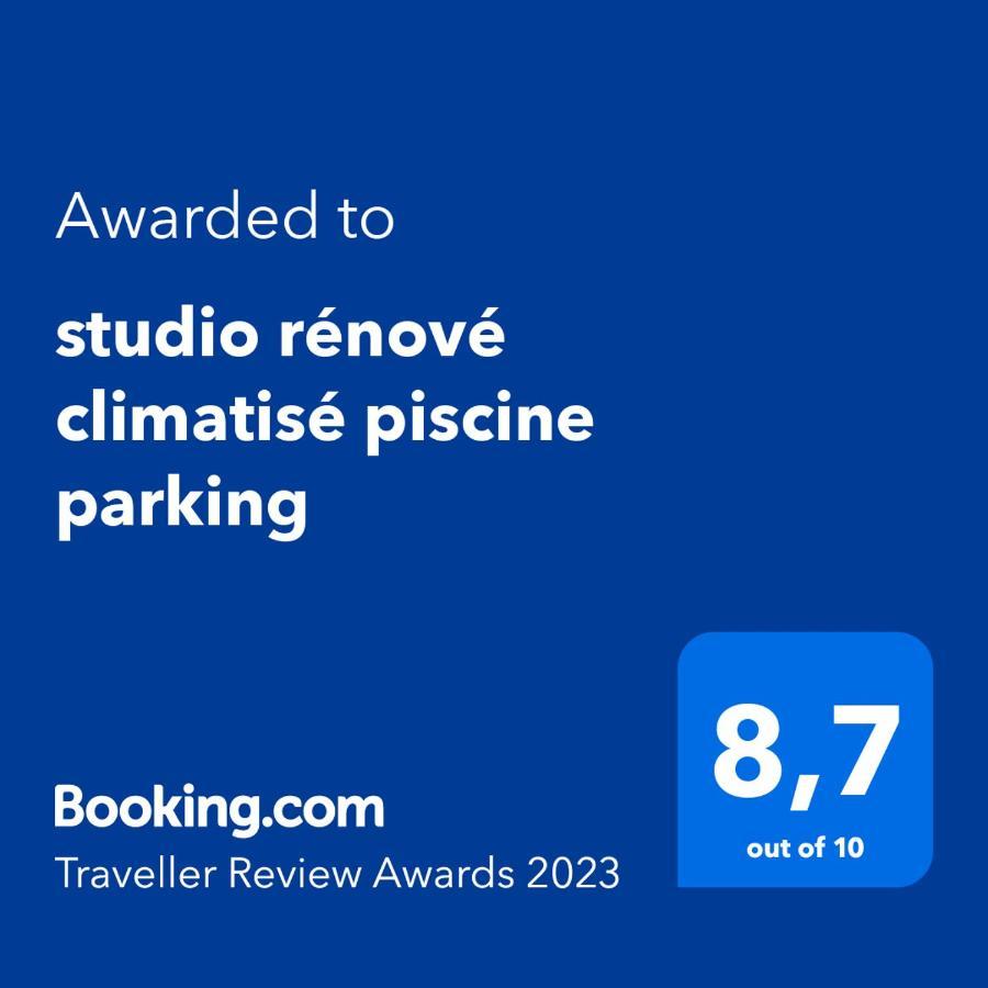 Studio Climatise Piscine Parking - Prix Du Voyageur 2023 Et 2024 ! Merci Cogolin Exterior foto