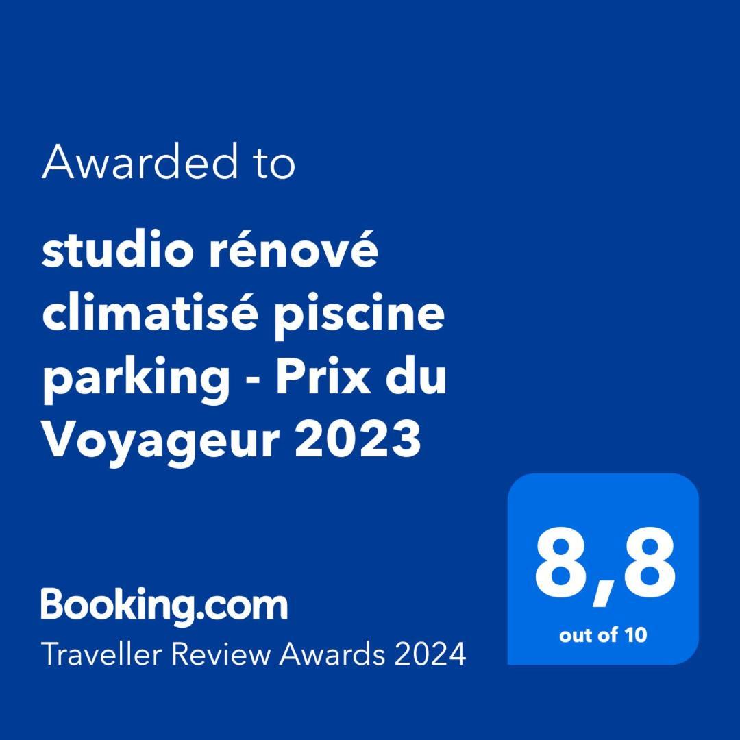 Studio Climatise Piscine Parking - Prix Du Voyageur 2023 Et 2024 ! Merci Cogolin Exterior foto